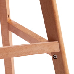 Стул барный TULIP BAR (mod. C1014H-1) пластик/дерево, 42 х 47,5 х 104 см, White (Белый) 70029/ натуральный