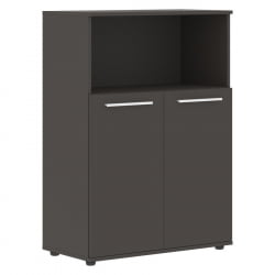 Шкаф с глухими малыми дверьми EDIS EMCS 85.3 Мокко Белый Мокко