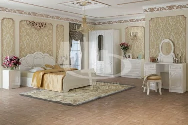 Модульная спальня Гармония набор №1 Белый глянец