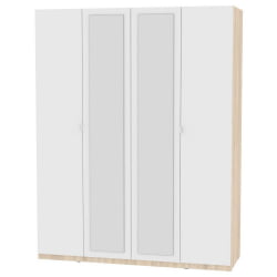 Шкаф распашный R-230х180х45-1-TR-M(ДСС-Белый)