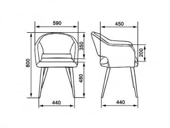 Кресло НЕСТ Д НСТ35351011 Черное / NEST D NST35351011