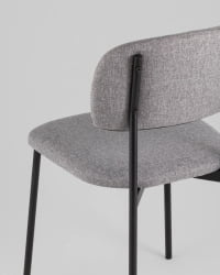 Стул Майло рогожка серый