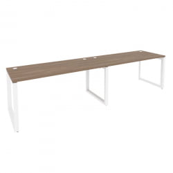Рабочая станция на О-образном м/к ОНИКС О.МО-РС-2.4.7 Дуб Аризона/Белый / ONIX O.MO-RS-2.4.7