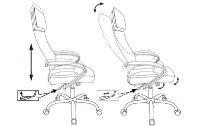 Кресло руководителя Бюрократ CH-608SL/ECO Черный