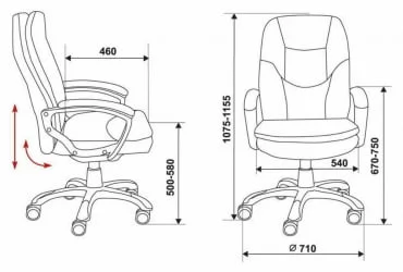 Кресло руководителя Бюрократ CH-868N/GREY