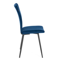 Металлический стул Монте Карло ТРЕНД, велюр, Блуе (синий), 49х51х93 см / Monte Carlo TREND, Blue