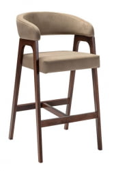 Кресло барное Baxter Б Beige/Темный орех