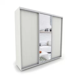 Гардеробный шкаф-купе Акцент-Сим ДЗ 1500х600 Выбеленное дерево