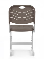 Стул ученический пластиковый регулируемый (рост 5-7) Мокко