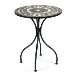 Круглый стол Secret de Maison ROMEO (mod. PL08-7451RV) металл, 60*72см, черный /плитка 