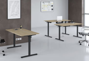 Стол подъемный электрический XTEN-UP AT-002 Дуб светлый/черный