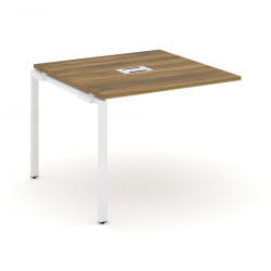 Проходной наборный элемент переговорного стола CONCEPT CN.NPRG-011 Сандал Янтарный Белый