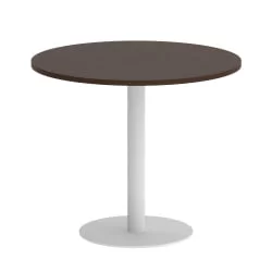 Стол журнальный круглый HOME OFFICE VR.SP-5-90.1 Венге Цаво/Белый металл