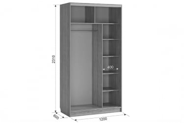 Шкаф-купе Рио 7-600 07 SK-04R18 дуб млечный