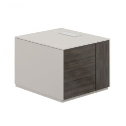 Тумба опорная 800 правая Atlas NZ-0222.GS.BT.R Серый камень Бренсон Трюфель