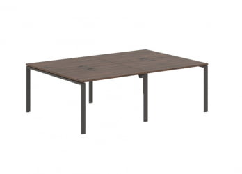 Бенч-система 4-местная EDIS EUWST 2316 Дуб Денвер темный Мокко