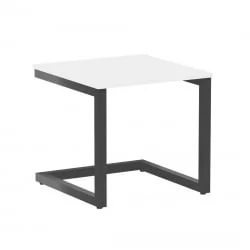 Журнальный стол HOME OFFICE VR.SP-2-58.G Белый Бриллиант/Антрацит металл