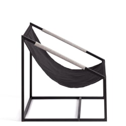 Кресло Charli / Чарли без подлокотника рогожка, серо-бежевый, 3M 16/2, 70х70х84 см