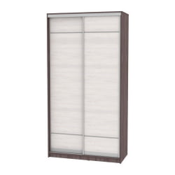 Шкаф-купе коричневый B-220х120х60-3(ЯАТ-ЯАС-D7D7)