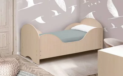 Кровать детская Малышка №6 600*1400 Ясень шимо темный