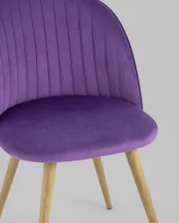 Стул Лион Страйпс велюр Лиловый