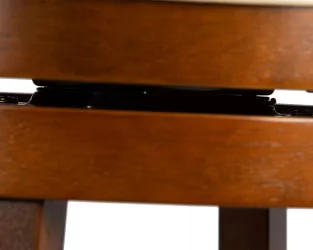 Вращающийся полубарный стул DOBRIN WILLIAM COUNTER Шоколад-кремовый