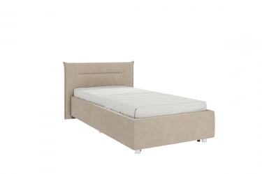 Кровать 0.9 Альба с основанием ZO.KM0.9-01 капучино (велюр)