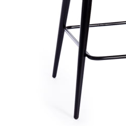 Барный стул CHILLY (mod. 7095пб ) ткань/металл, 53x44x94 см, высота до сиденья 66 см, коричневый barkhat 12/черный