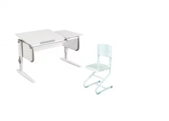 Стол-трансформер Parta 1/75-40 + Stul Белый Серый