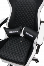 Геймерское кресло 892-1 цвет черный/белый с массажем 892-1-black-white-mass