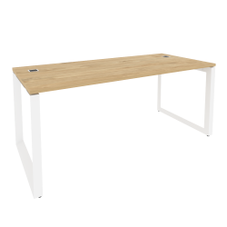Стол рабочий руководителя на О-образном м/к ONIX O.MO-SRR-5.8 Тиквуд Светлый/Белый