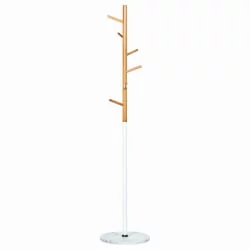 Вешалка-стойка BRABIX CR-1906 на мраморном диске Белый