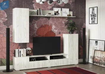 Стенка Соло 15 Дуб крафт белый