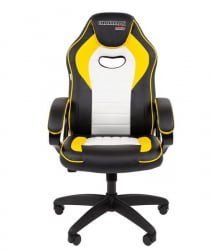 Кресло геймерское CHAIRMAN GAME 16 черный/желтый/белый