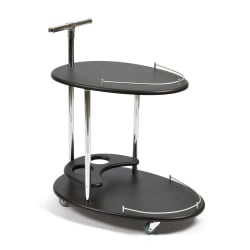 Журнальный столик на колесиках FAIRPORT МДФ/металл, 70*47*80,5 см, Венге