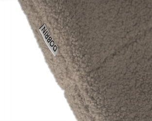 Стул обеденный DOBRIN MILO (черные ножки, бежевый букле (UF992-04))