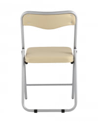 Складной стул Джонни silver экокожа Кремовый