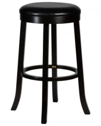 Круглый барный табурет DOBRIN BOB BAR (капучино, черный) 2 шт