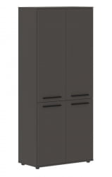 Шкаф с глухими средними и малыми дверьми ЕДИС ЕХCС 85.3 Мокко Черный Мокко / EDIS EHCS