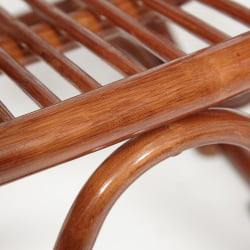 Кресло-качалка VIENNA (разборная) / без подушки / ротанг top quality, 58x133x102 см, Pecan (орех)