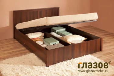 Кровать с подъёмным механизмом Sherlock 43.2 Орех шоколадный (спальня)