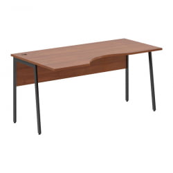 Стол эргономичный левый IMAGO Plus СА-1P(Л) Орех французский Антрацит