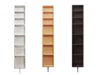 Зеркальный поворотный шкаф с принтом Зум Шелф Арт Молочный дуб