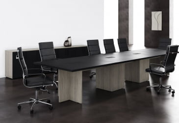 Кабинет для переговоров VELION №3 Яшма черный Дуб Сильвер