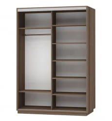 Шкаф-купе двухдверный Экспресс Дуо Экспенс 1600х2200h Ясень шимо тёмный