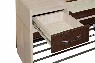 Тумба в прихожую Ольга 5 Ясень шимо светлый Венге