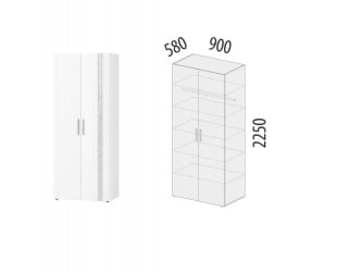 Детский шкаф для одежды Николь 901.43