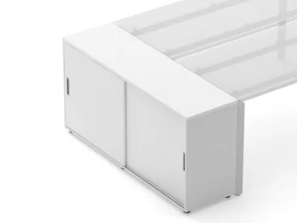 Тумба-купе для рабочего модуля Дека 9.02.145 Белый / Deka