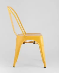 Стул TOLIX с высокой спинкой Желтый глянцевый