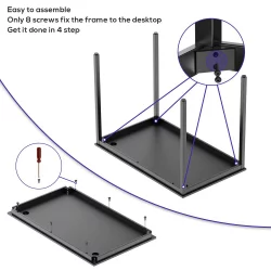 Cтолик для ноутбука Eureka ERK-CD-039B-V1 Black